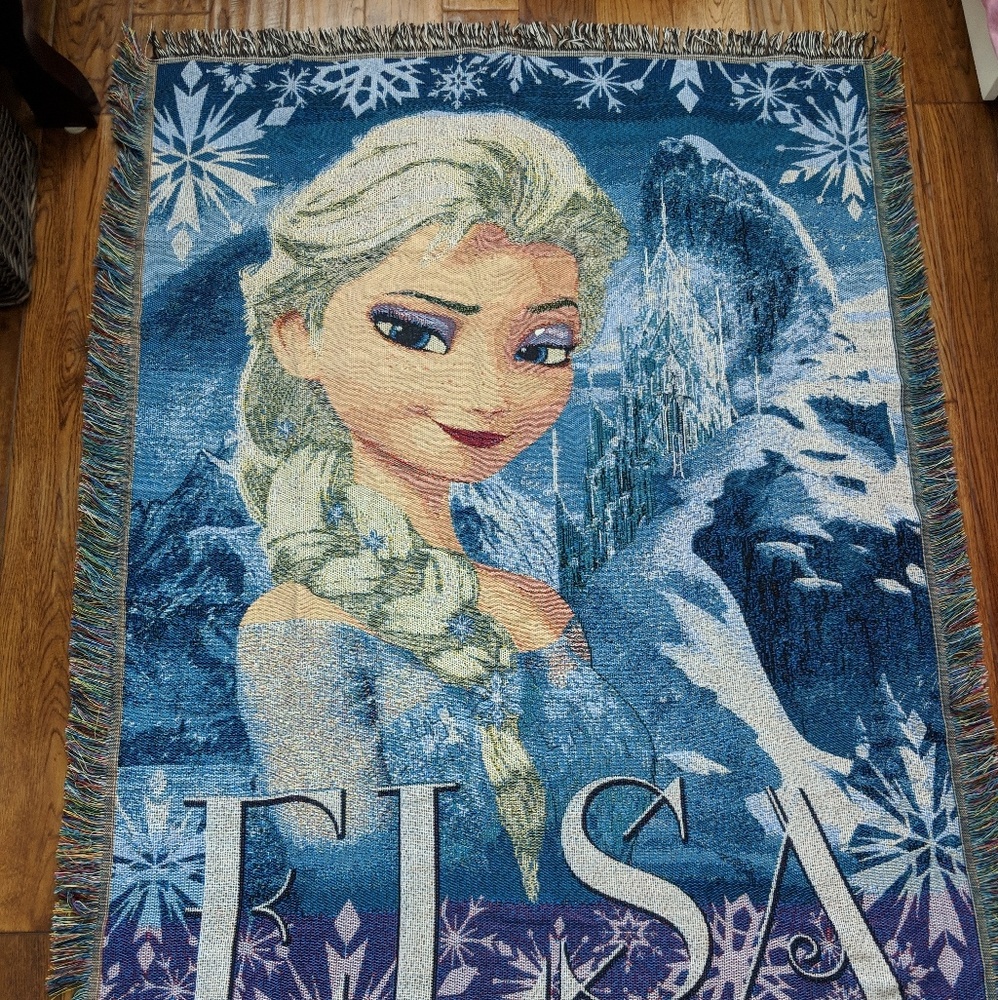Frozen Elsa Knit Blanket